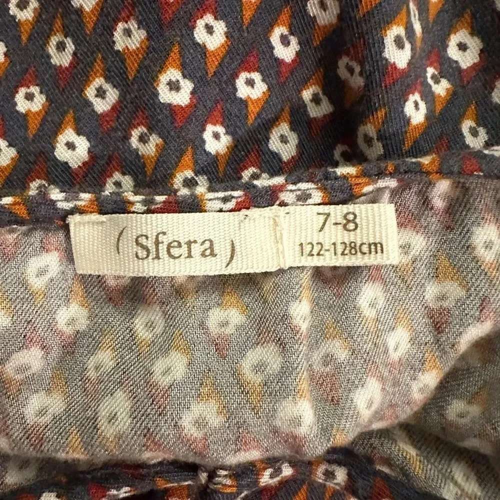 Sfera | Girl’s Fall Floral Ruffle Dress (7-8 yrs) 🍂 - Picture 4 of 4